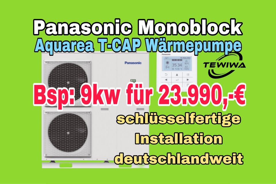 Panasonic Monoblock Wärmepumpe ✅ Aquarea T-Cap MXC Generation J jetzt inkl. Installation Bundesweit zum top Preis in Appenweier