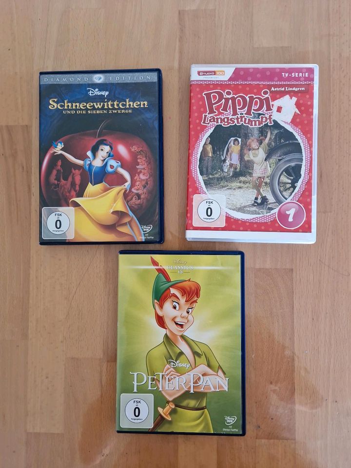 Kinder DVD Schneewittchen Pippi Langstrumpf Peter Pan in Bovenden