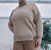 Raffinierter Pullover mit Rollkragen in beige gold Gr L Shein Gröpelingen - Oslebshausen Vorschau