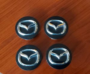 4 Stück Auto Radnabenkappen Radnabenabdeckung, für Mazda 2 3 6 MX