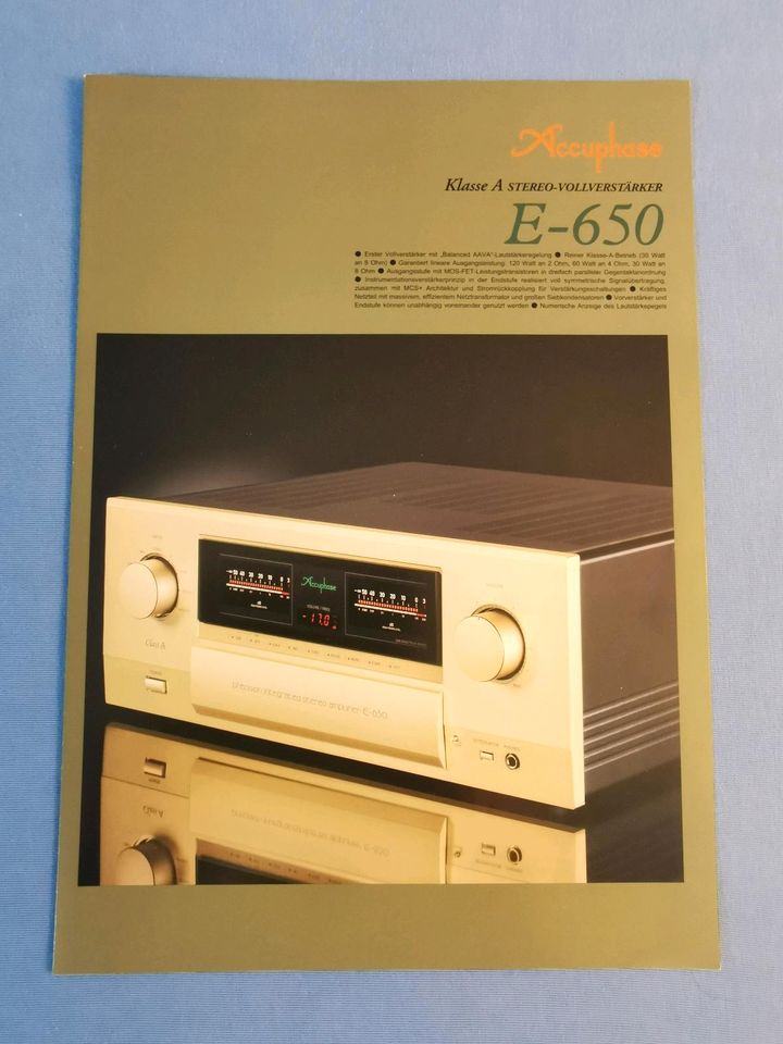 ⭐ Accuphase E-650 Prospekt in deutsch in Hamm