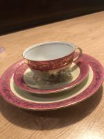 Tee Set aus Porzellan China Motiv BES DDR Vintage West - Unterliederbach Vorschau