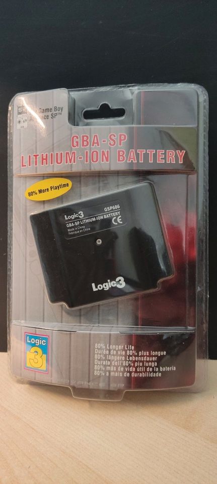 GBA- SP Lithium-Ion Batterie Erweiterung für den Gameboy OVP in Ditzingen