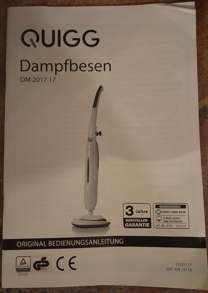 Quigg Elektronischer Dampfbesen 1500 Watt 15€ in Berlin