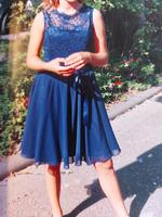 Festliches Kleid blau mit Spitze Hessen - Eschborn Vorschau