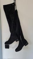 s.Oliver Overknees Overknee 39 lange Textil Stiefel flach schwarz Niedersachsen - Nottensdorf Vorschau