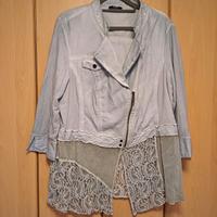 BIBA Jeansjacke Blusenjacke Spitze 44 46 Thüringen - Harth-Pöllnitz Vorschau