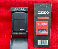 Orig Zippo Feuerzeug schwarz mit Ersatz Wick Docht Baden-Württemberg - Ulm Vorschau