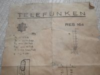Telefunken Röhrenbauplan ca. 1910-1930, eine Seite Mecklenburg-Vorpommern - Spantekow Vorschau