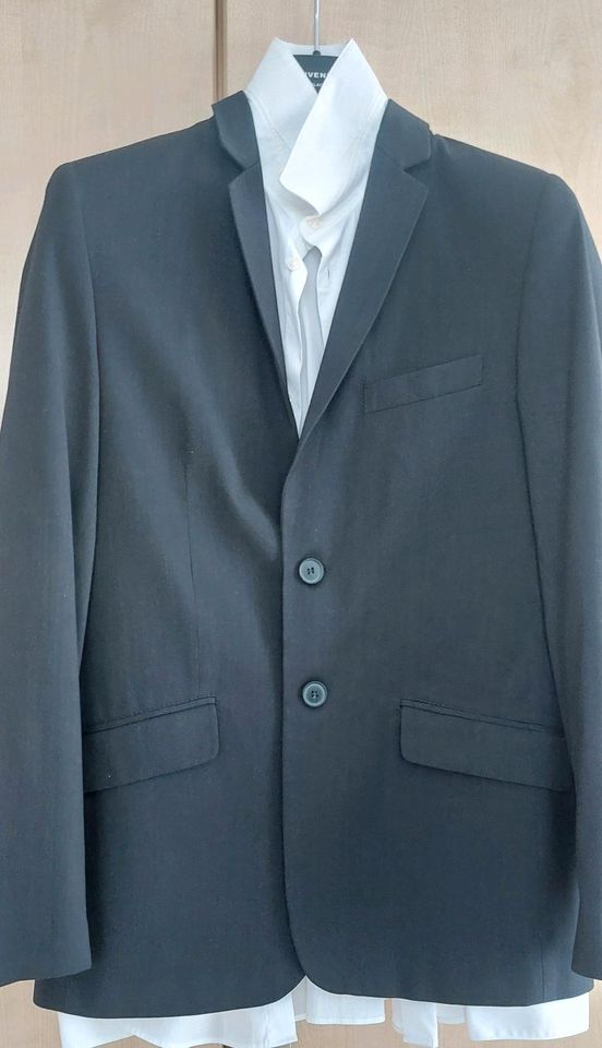 Sakko Jacket Blazer Gr 164 anthrazit mit Hemd in Oberhausen