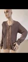 Hübsche Strickjacke v. Taifun in taupe Gr. 42/44 mit Glitzer Niedersachsen - Uslar Vorschau