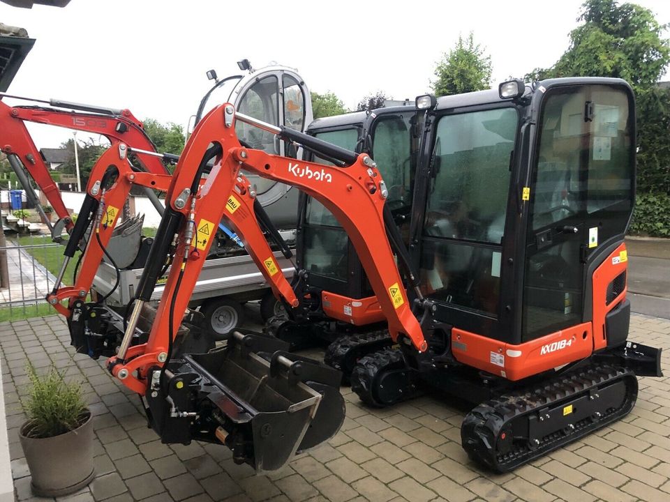 Kubota Minibagger mit Hydraulikhammer Specht zu vermieten in Abensberg