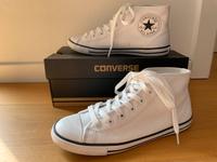 Converse | All Stars | Chucks | Leder Weiß | Größe 37,5 | Wie NEU Wuppertal - Langerfeld-Beyenburg Vorschau