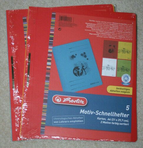 Tolle Motiv-Schnellhefter A4 aus Pappe v. Herlitz - 9 Stück * NEU in Scharbeutz