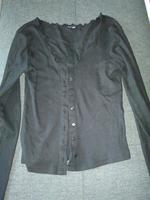 Schwarze kurze Strickjacke Sachsen - Burgstädt Vorschau
