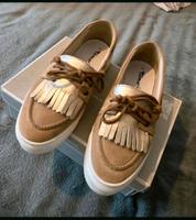 neuw ❣️ gr 42 Tamaris Schuhe leder Damen beige gold Bayern - Königsbrunn Vorschau