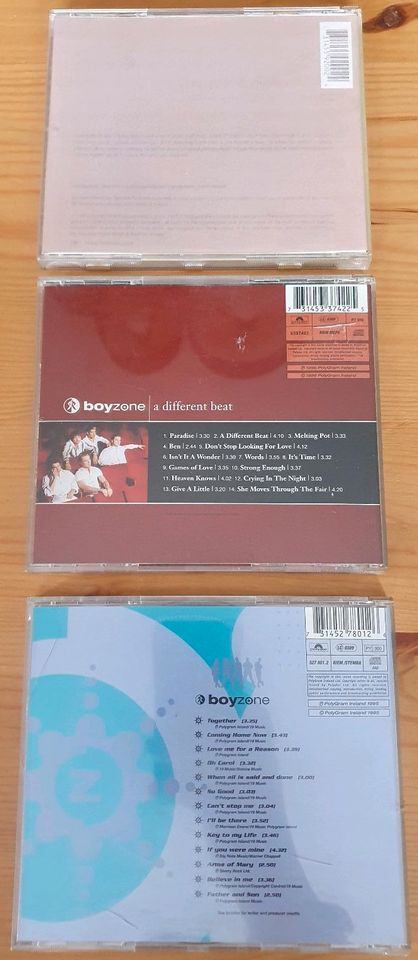 CD Boyzone - Where we belong, A different beat, Said and done in Mettmann