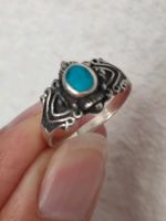 925 Silberring Türkis Vintage Ring Sterling Silber Echtsilber Hessen - Groß-Gerau Vorschau