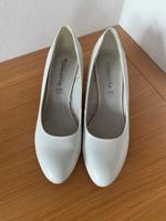 Pumps | Weiße Hochzeitsschuhe | Tamaris | Größe 40 Nordrhein-Westfalen - Finnentrop Vorschau