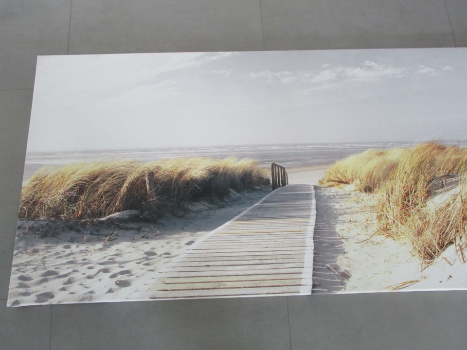 Bild auf Leinwand 140 x 70, sehr schönes Strandmotiv in Achterwehr