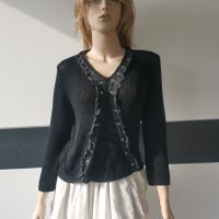 leichter Strickpulli mit Applikationen, 100% Viskose, Gr. 36/38 Saarland - Perl Vorschau