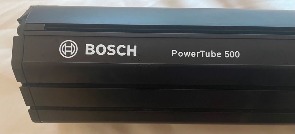 Bosch Powertube 500 Vertikal Ebike Akku mit Kapazitäts Test 91% in Limburg