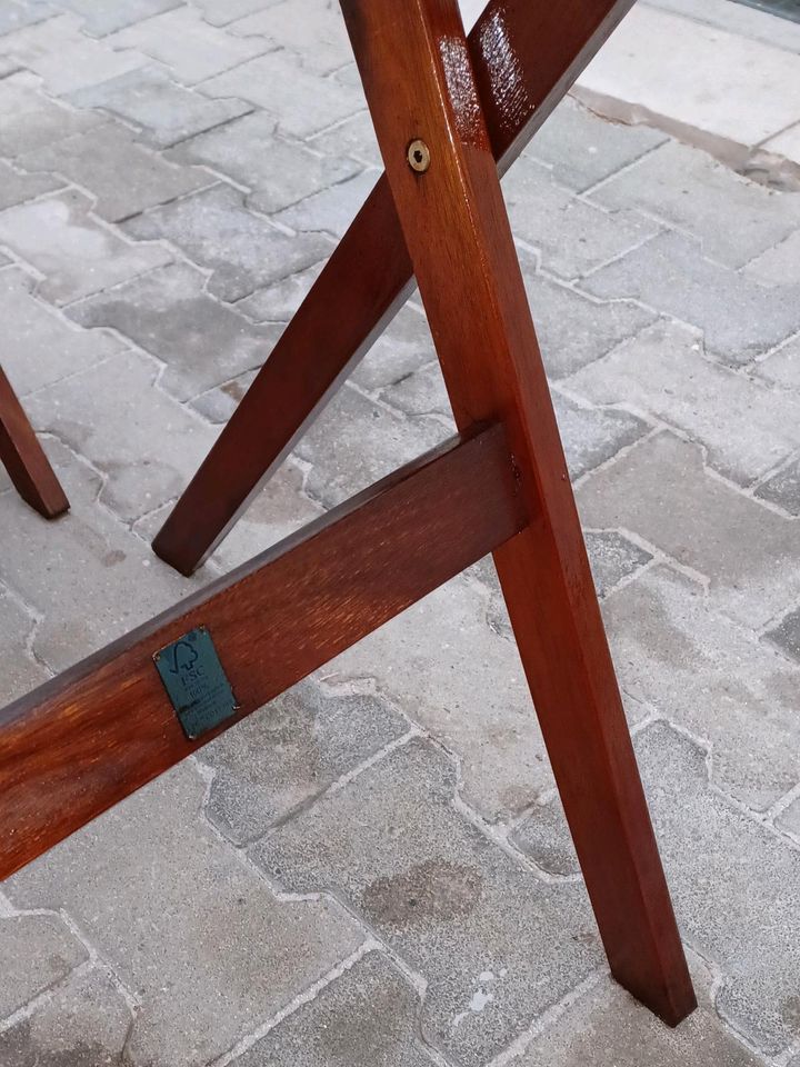 ❣️ Gartengarnitur ( Holz ) Geölt Tisch + 2 Stühle ❣️ wie Neu ❣️ in Meitingen