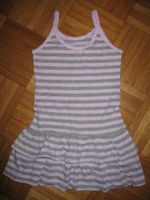 Kleid Mädchen; Gr. 98/104; neu; rosa / grau gestreift; Hessen - Darmstadt Vorschau