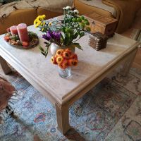 Couchtisch groß edel elegant Shabby beige Marmor Holz Bayern - Weihmichl Vorschau