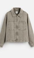 Jeansjacke Jeanshemd Overshirt grau Jacke Hemd Hessen - Lorsch Vorschau