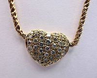 For ever Love Herz Collier mit 1,33 ct Diamanten in 750.Gelbgold Essen-West - Frohnhausen Vorschau