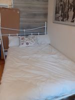 Bett Kopfteil Metall weiss retro robust 147 cm Berlin - Wilmersdorf Vorschau