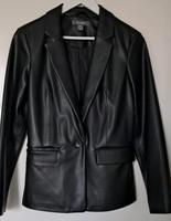 Schwarze Jacke aus Kunstleder Niedersachsen - Sehnde Vorschau