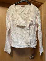 Didi Jacke Bikerjacke Leinen Weiß Stickerei L Nordrhein-Westfalen - Minden Vorschau