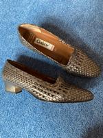 Gabor,6 1/2, Pumps, 40,Absatz, Schuh, Dame,Gold,Netz,einwandfrei Baden-Württemberg - Obersulm Vorschau