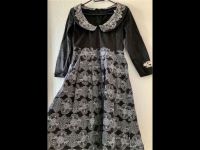 Blutsgeschwister Midikleid gothic Vintage Blumen 50er Kragen WGT Leipzig - Knautkleeberg-Knauthain Vorschau