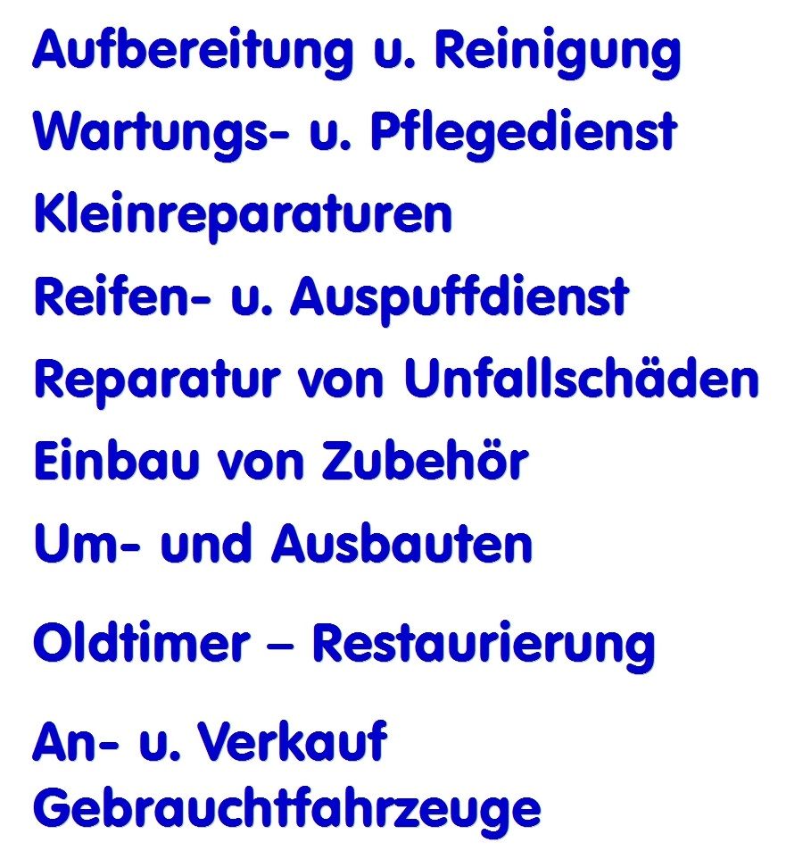 Die kreative Werkstatt für Old- u. Youngtimer in Volkertshausen