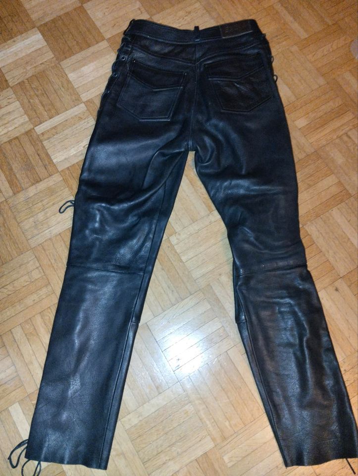 Louis Motorrad Lederhose schwarz Gr. 38 Damen, guter Zustand in Weißenburg in Bayern