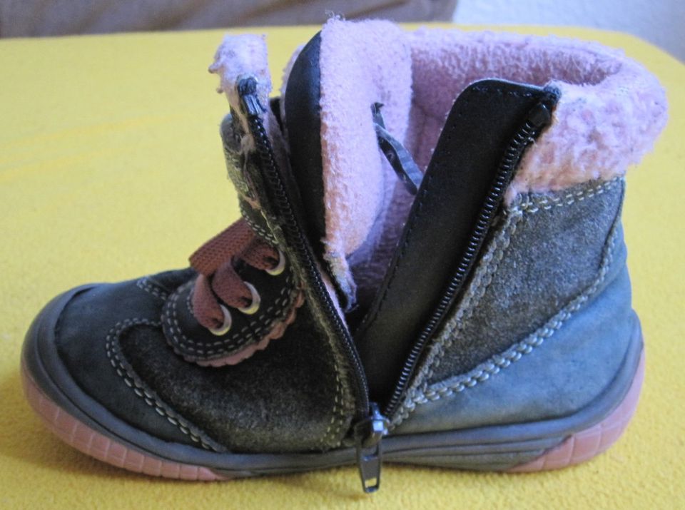 Kinderstiefel, Winterstiefel, Kinderschuhe, grau/lila, Gr. 24 in Leipzig