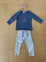 Sanetta Schlafanzug Pyjama 98 blau grau Bayern - Nassenfels Vorschau