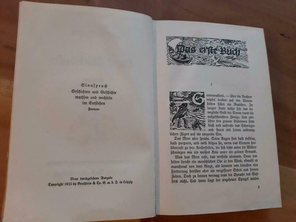 Buch "Claus Störtebecker", Seefahrt, 1920, Rarität in Nobitz