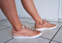PUMA SUEDE CLASSIC Sneaker 40 Leder Reptilpräg coral gtZst NP 89€ Hessen - Trebur Vorschau