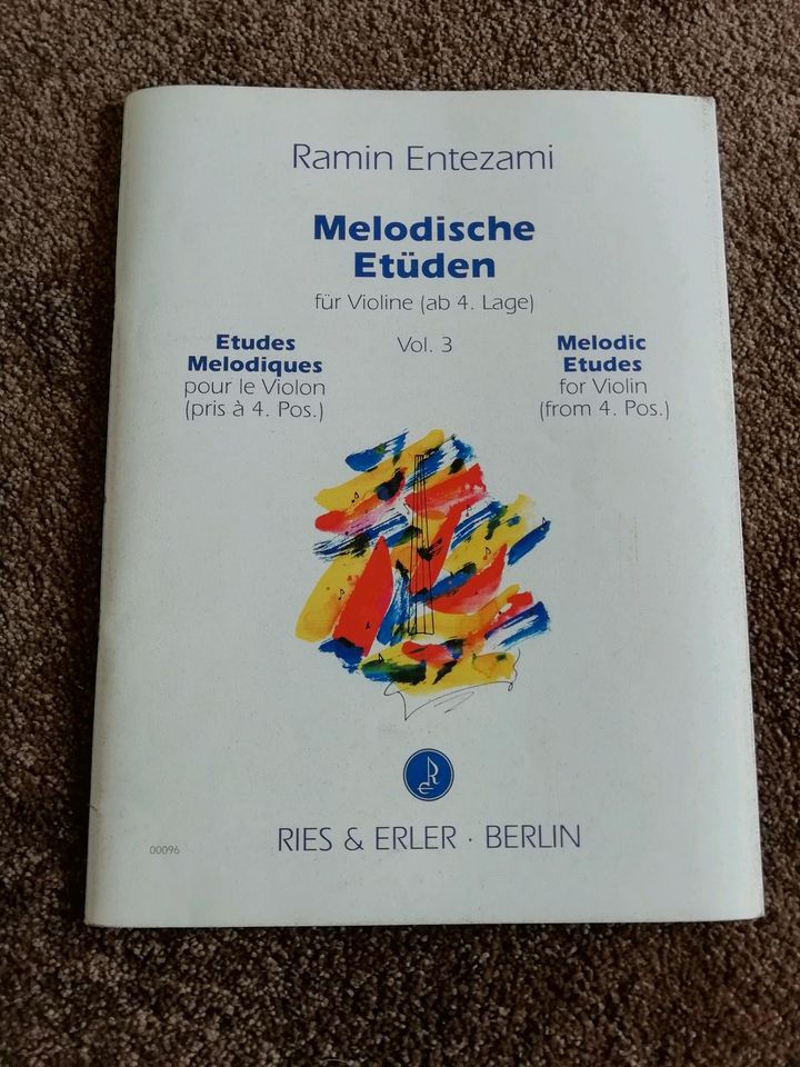 Noten Violine Melodische Etüden, Entezami, Vol. 3 in Altenkirchen