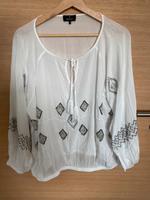 Monari Bluse Blusenshirt Gr. 42 weiß Bayern - Altmannstein Vorschau