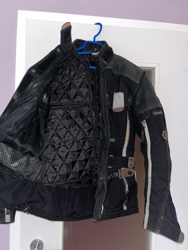 Motorradjacke Textil mit Ledereinsätzen, Fa. Reusch, Gr. XS / 36 in Lage
