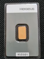 2 g Gramm Gold Goldbarren Heraeus KINEBAR im Blister + Hologramm Berlin - Steglitz Vorschau