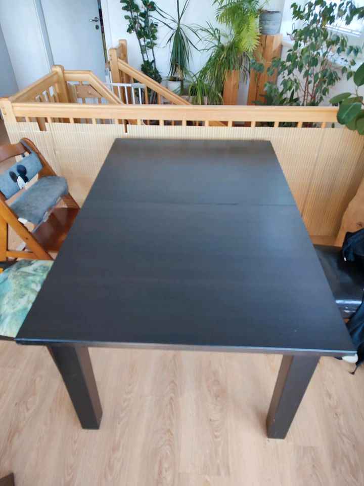 Tisch/ Esstisch Ikea schwarzbraun ausziehbar in Dresden