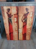 Bilder, afrikanischer Stil, Afrika, orange, Bild auf Leinwand Brandenburg - Potsdam Vorschau