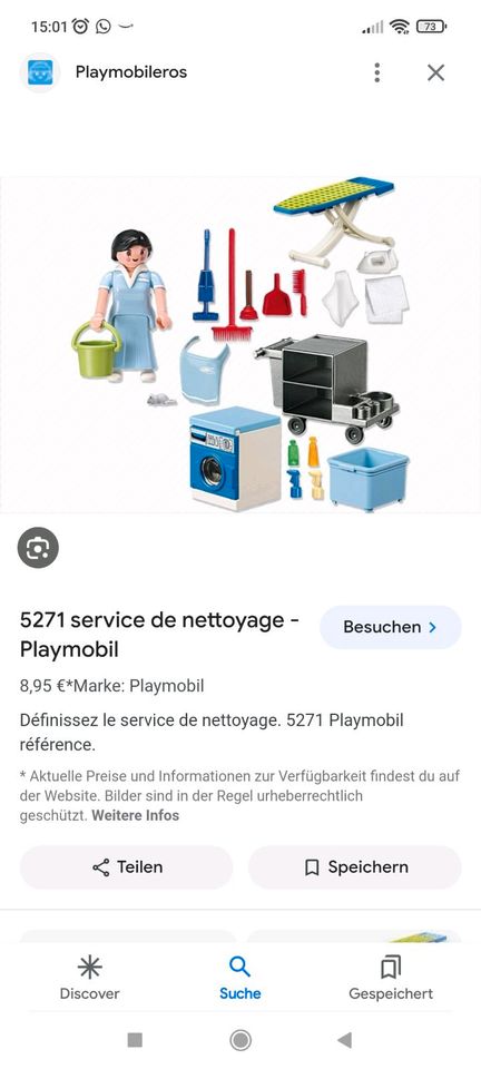 Playmobil Reinigungskraft in Erbendorf