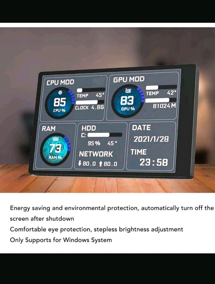 Ciciglow 3,5 Zoll Display Pc Temp. u. Daten in Schönermark